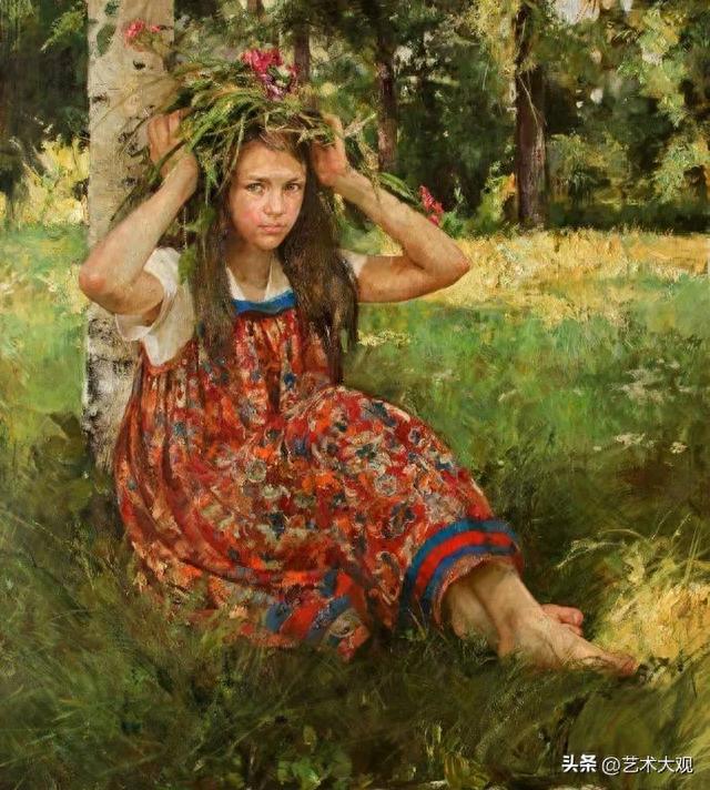 当代才女画家娜塔莎·米拉舍维奇写实人物画作品欣赏