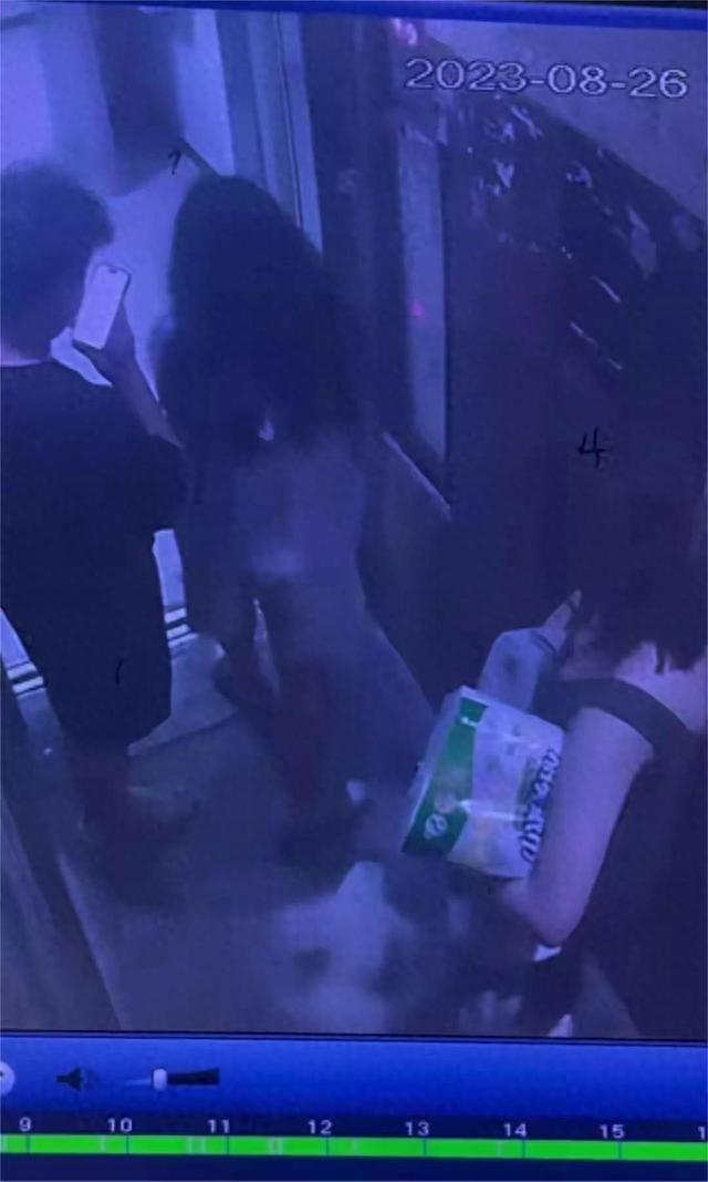 闹大了！电梯内狗尾巴扫腿，23岁女子在打斗中被扯下衣服露出胸部