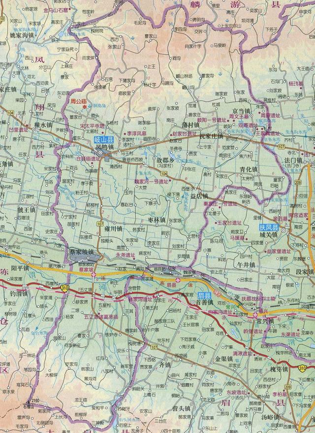 武功县搬过县城，为何岐山县不把县城搬到蔡家坡？