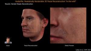 补丁美女(新AI技术现身顶会：只需一张大头照，就能生成逼真3D人脸)