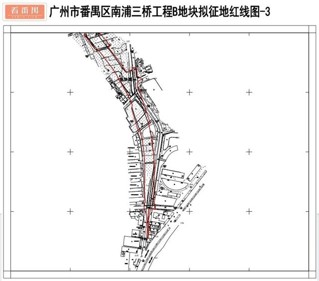 广州南浦三桥附近拟征地超15万方，红线图、补偿方案曝光！