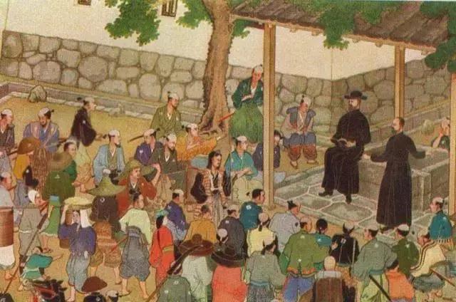 传教士引发暴动，日本慌乱中开始闭关锁国，关门迫害异教徒