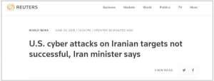 javad(伊朗高官回应网络攻击：美国人很努力，但没成功)