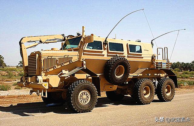 军事丨美军防地雷反伏击车，实战效用一夜成名，外形强悍！