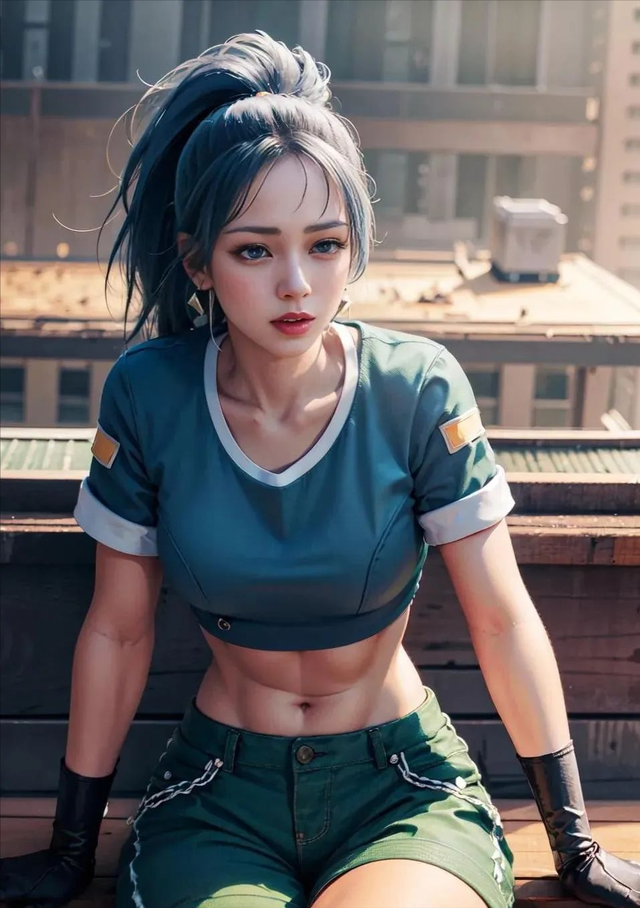 街机游戏爱穿热裤的少女,白花花总让人分心