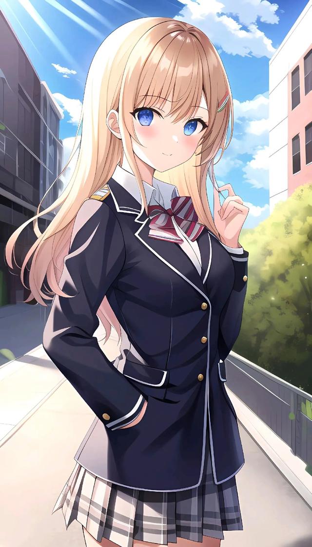 JK女孩,高清壁纸,高级感