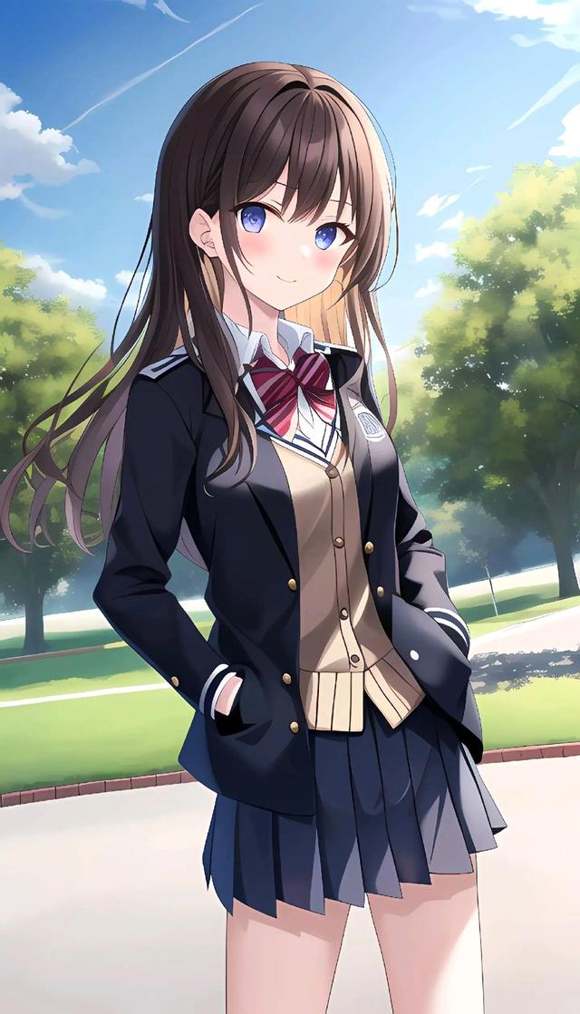 JK女孩,高清壁纸,高级感