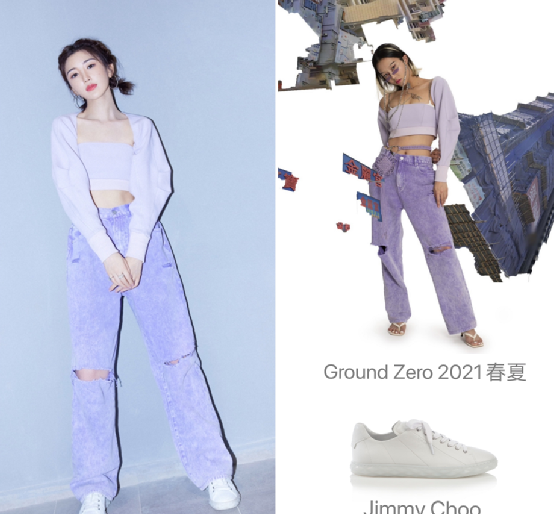 毛晓彤也是个长腿美女,元气超短牛仔裤搭配,减龄又有点小火辣