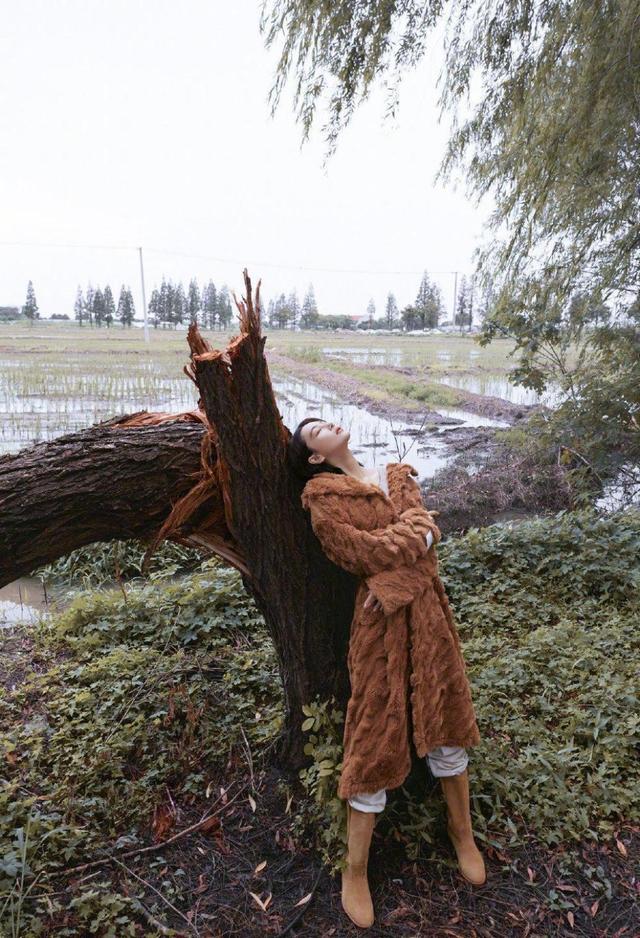 美女拿个狗尾巴草都好看,张馨予穿露脐装大秀长腿,氛围感太强