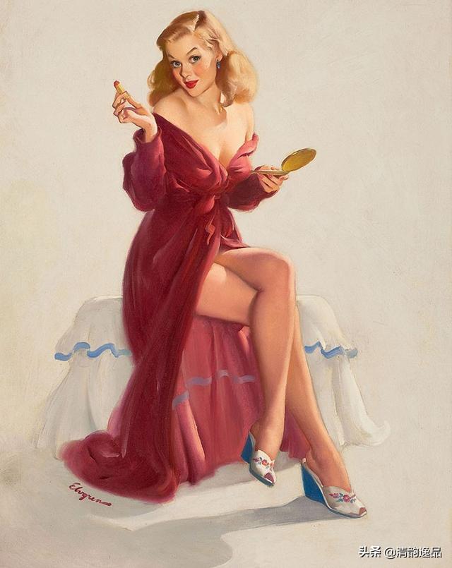吉尔·艾尔夫格兰,美国著名插图大师,二十世纪最重要魅力艺术家