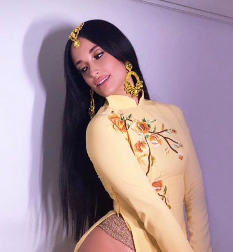 美国女歌手穿越南奥黛露大腿 越南网友:赶紧穿上裤子