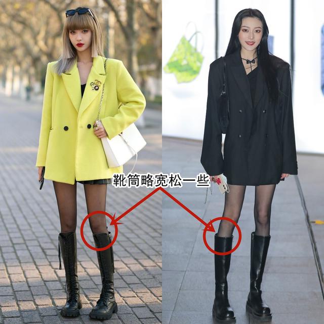 被杭州女生惊艳到了!满大街都在穿“靴子+黑丝”,洋气又好看